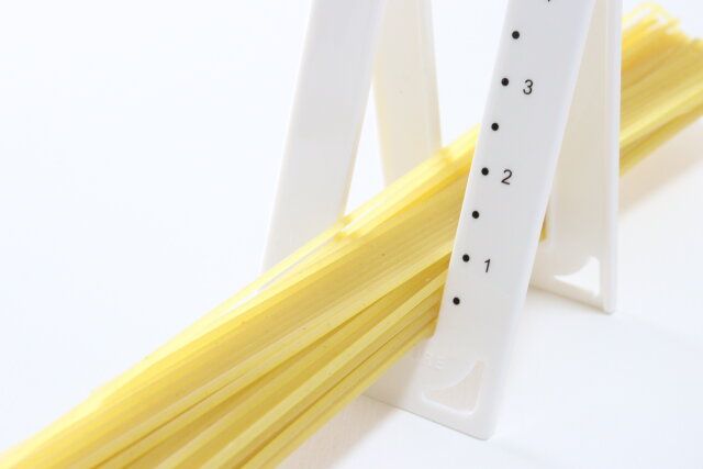 セリア 置いて量れるパスタメジャー 使用例
