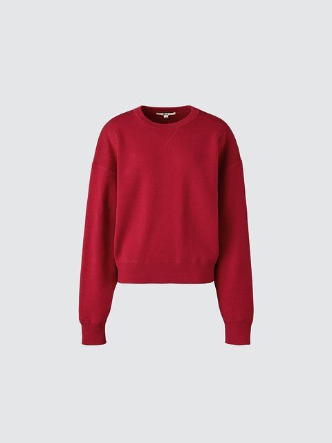 ユニクロのスムースコットンクルーネックセーター