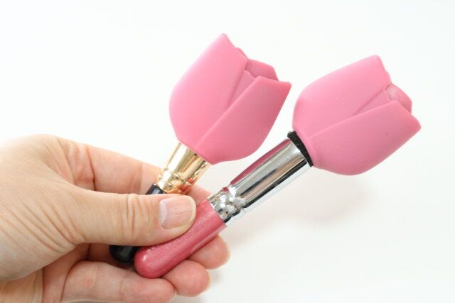 メイクブラシカバー 2P 装着