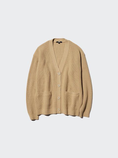 2025ユニクロ冬女性おすすめリラックス Vネックカーディガン