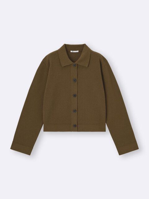 2025guミラノリブポロカーディガン