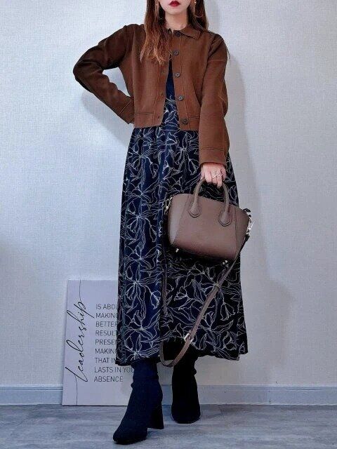 2025guミラノリブポロカーディガンお手本コーデ