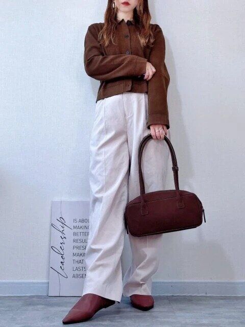 2025guミラノリブポロカーディガン着回しコーデ