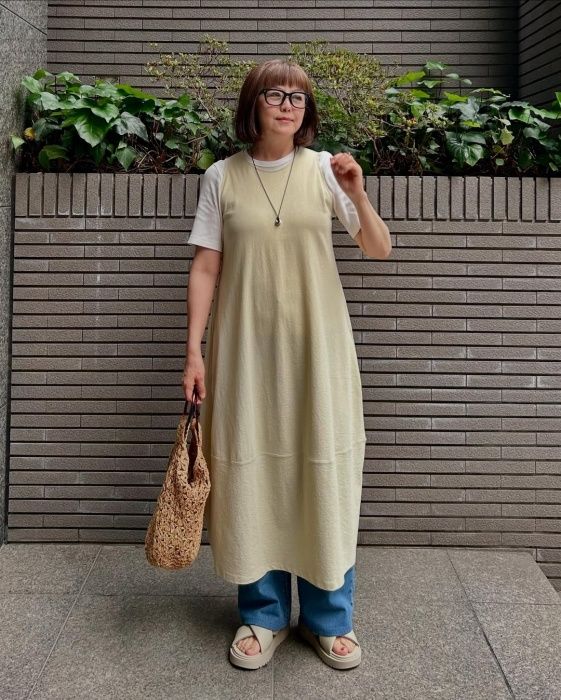 UNIQLO「ジャージーバルーンワンピース/ノースリーブ」