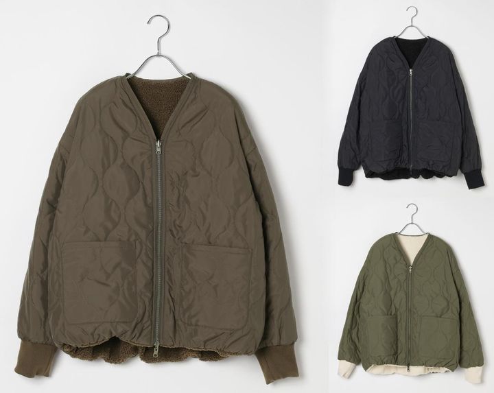 画像: ボアリバーシブルブルゾン（ブラウン/ブラック/オフホワイト）各¥9,900（すべてベイフロー） 出典：ベイフロー