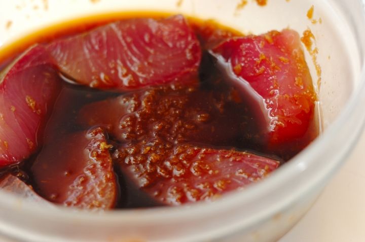 カツオの竜田揚げの下準備3