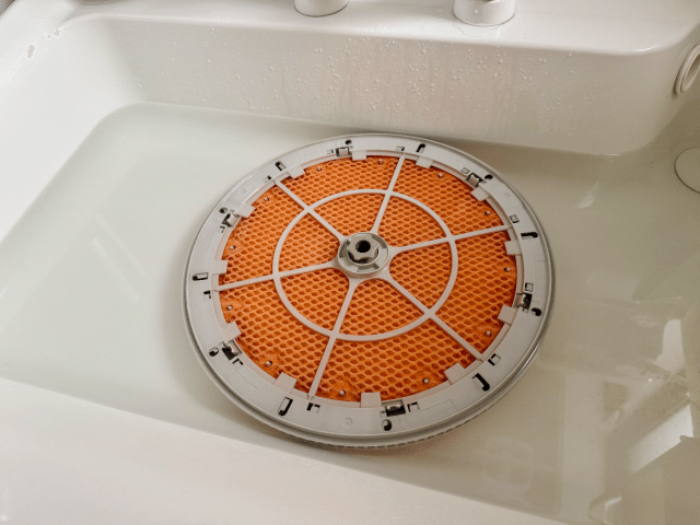 加湿器フィルターの掃除