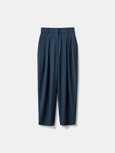 PLSTコラボHARUNOBUMURATAウールブレンドワイドテーパードパンツ