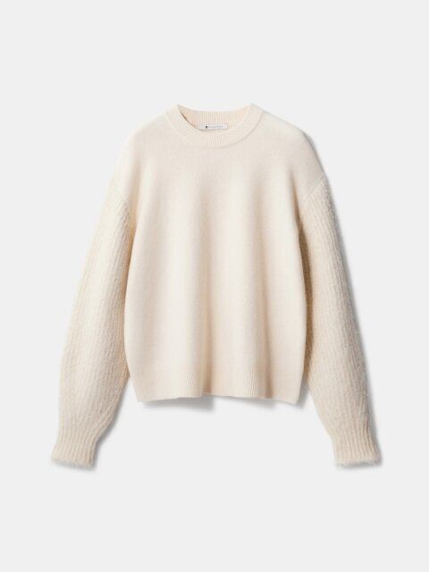 PLSTコラボHARUNOBUMURATAブラッシュドスリーブセーター