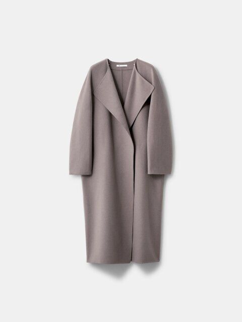 PLSTコラボHARUNOBUMURATAカシミヤブレンドリバーロングコート