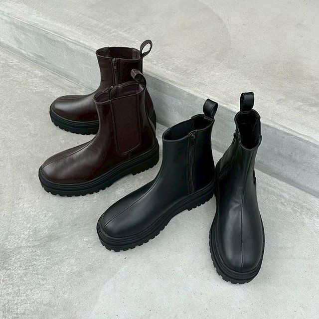 しまむらANNAサイドゴアジップブーツ