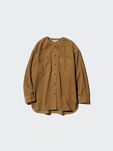 ユニクロのコーデュロイロングシャツジャケット