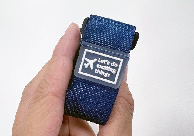 ダイソー スーツケースと手荷物まとめベルト コンパクト