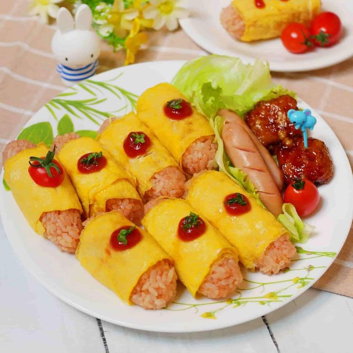 かわいいオムライスおにぎりサムネ