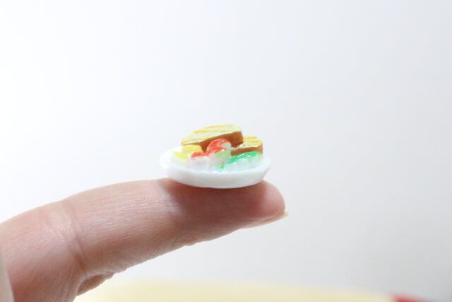 ダイソー デコパーツ（洋食） デコパーツ（中華料理） サイズ感