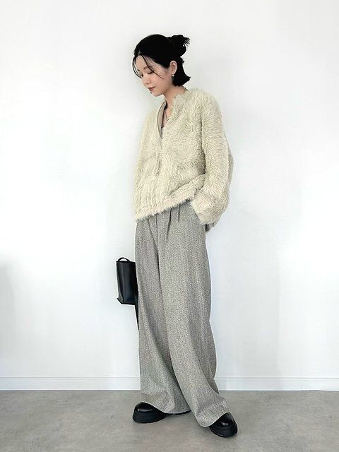 ニットカーディガンコーデ4