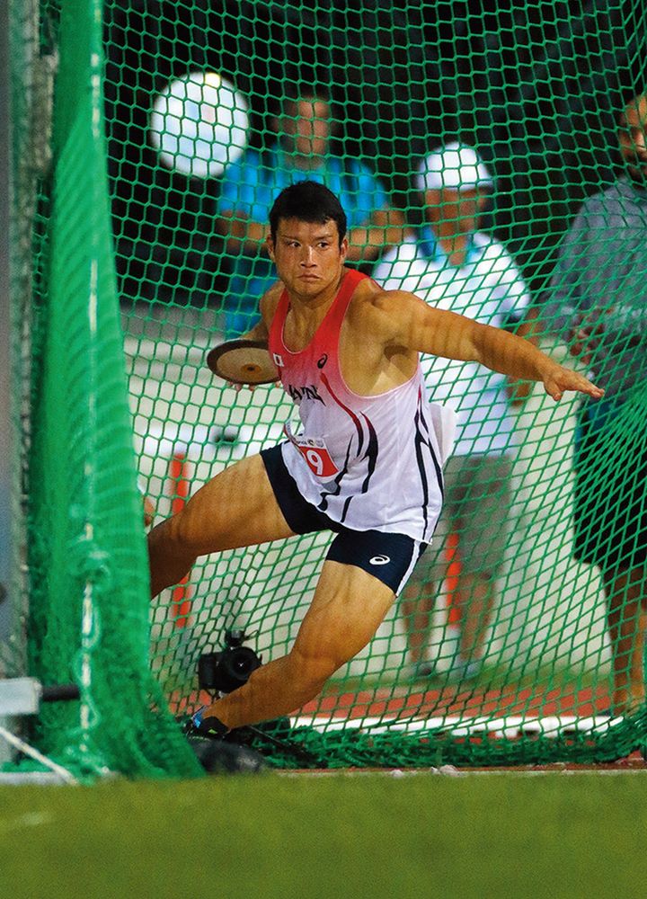湯上剛輝選手 日本記録・世界ろう記録保持者。今年9月の世界陸上にも出場した。