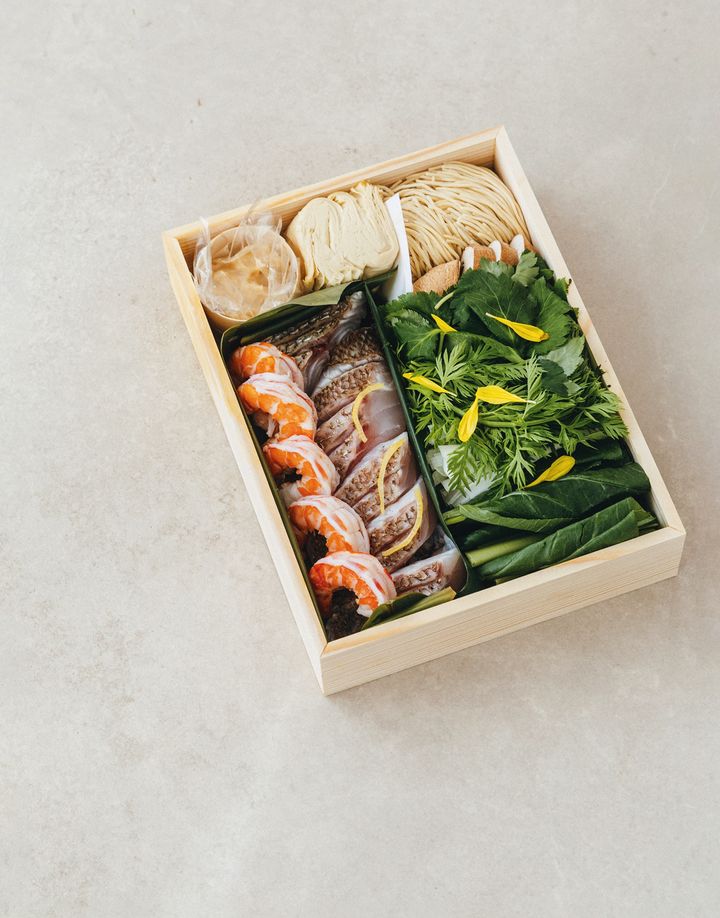 【ototojet（オトトジェット）】寒鯛と車海老の雪月花鍋