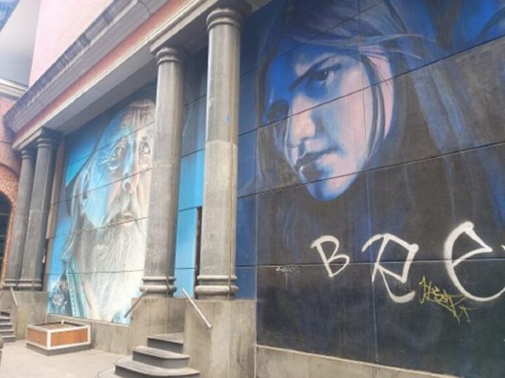 メルボルンの壁画①