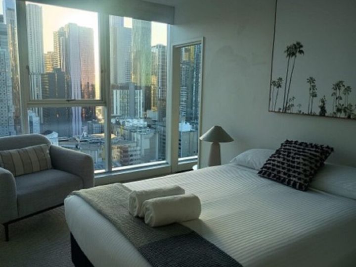 宿泊したエアビTrobe Streeのお部屋①