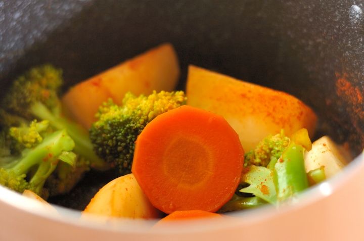 野菜のスパイス蒸し煮の作り方2