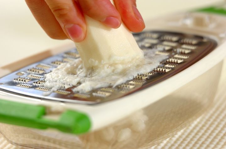 大和芋のトロトロクリームスープの下準備1