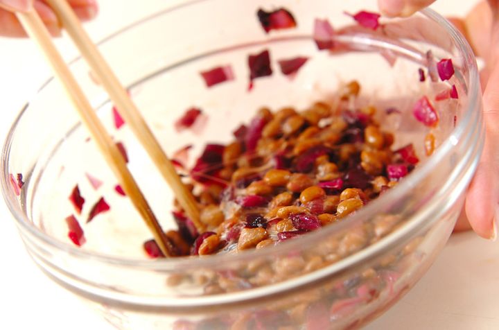 しば漬け納豆の作り方1