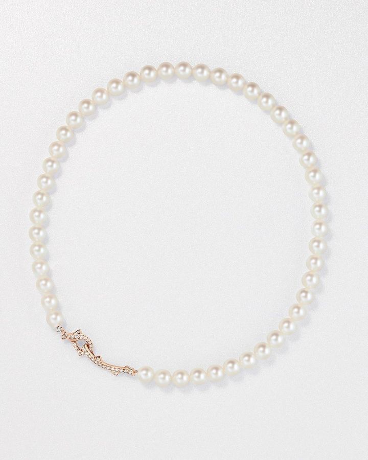 「ボワ ドゥ ローズ」ネックレス（PG×ダイヤモンド×パール）￥2,300,000