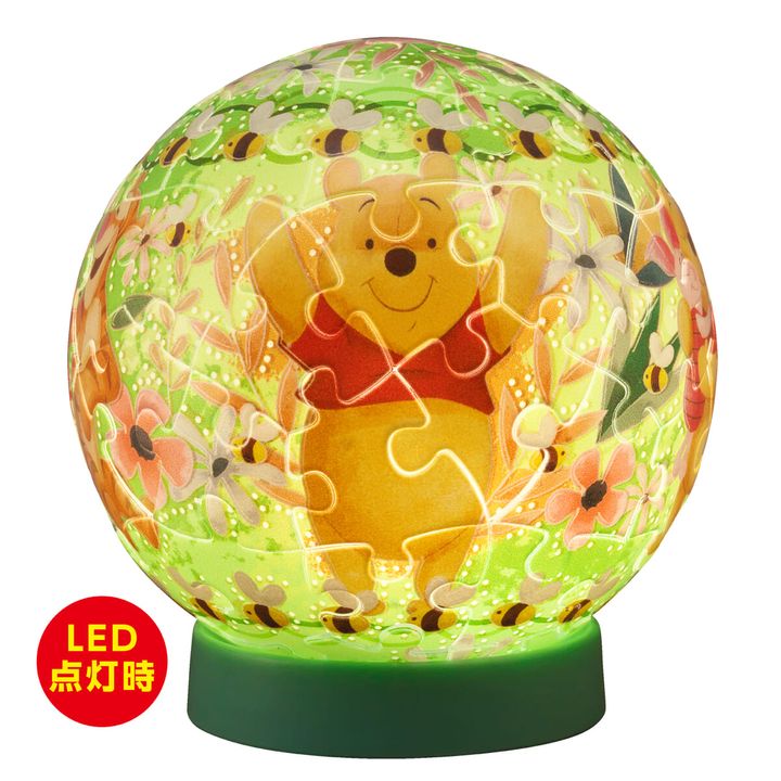 「ルミオーブ」ディズニー「トゥインクルマジック」くまのプーさん（点灯時）