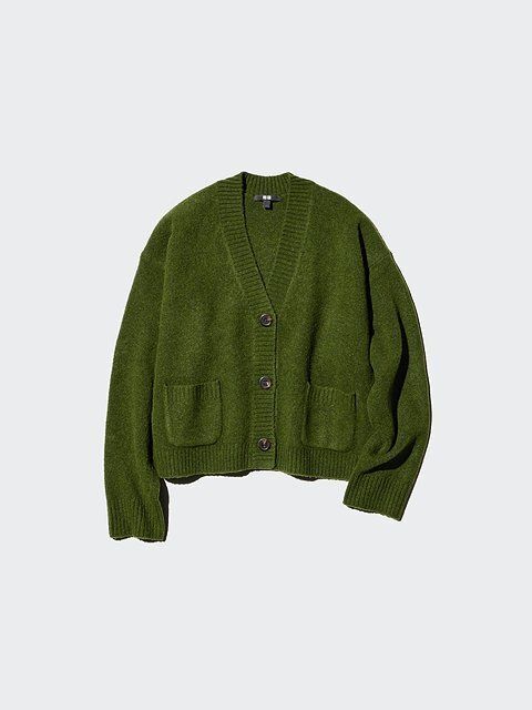 ユニクロのスフレヤーンショートカーディガン