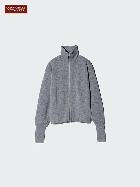 ユニクロのメリノジップカーディガン