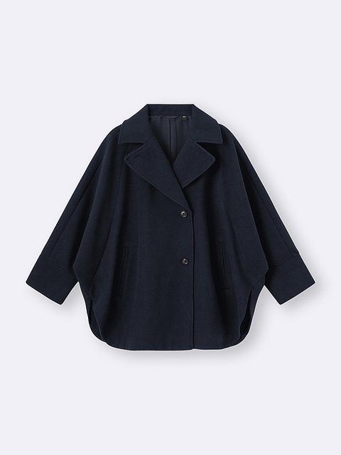 GUのコージーメルトンケープコート