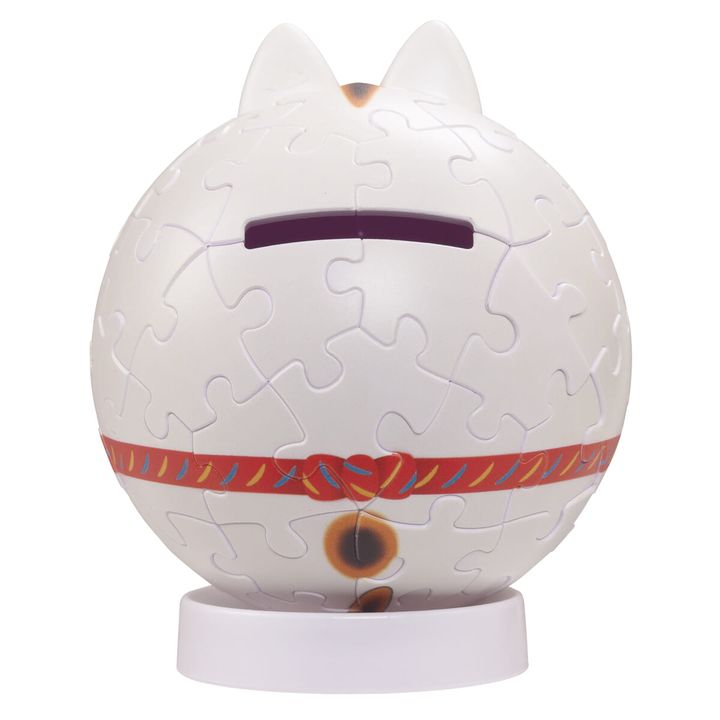 パズころりん招き猫白（背面）