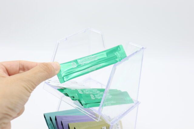 ダイソー アメニティーラック（クリア） スタッキング 美容グッズ