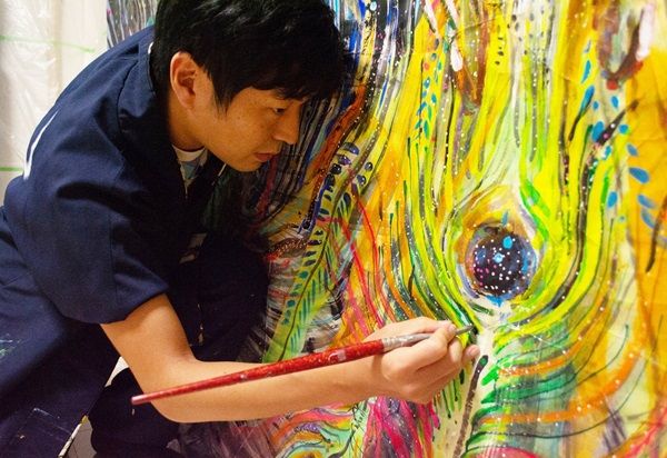 【群馬県甘楽町】個展「新井文月展 -甘楽の風・大地の波動-」開催＆ライブペインティングも実施！