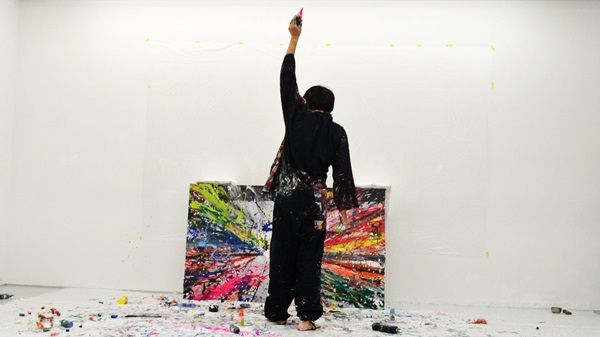 【群馬県甘楽町】個展「新井文月展 -甘楽の風・大地の波動-」開催＆ライブペインティングも実施！