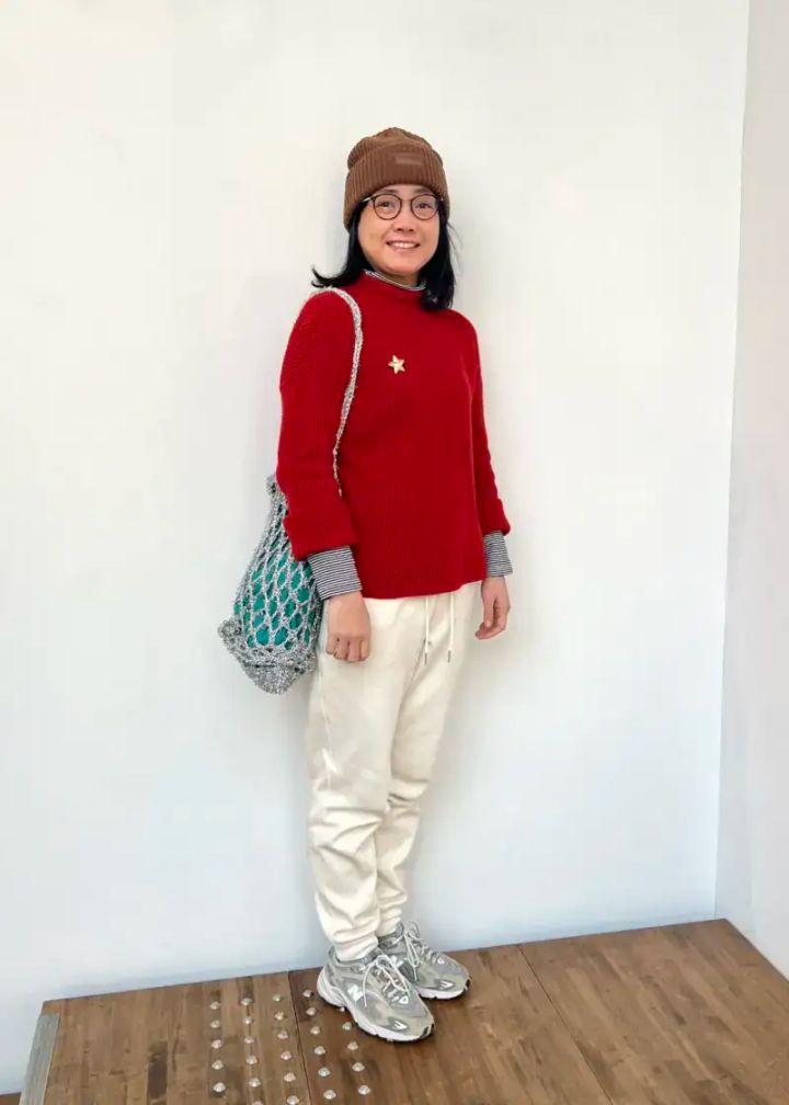 50代のニットコーデ