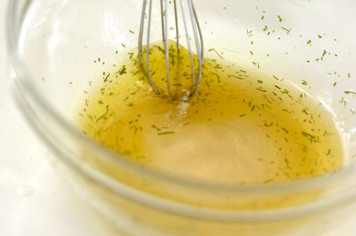 大根のディル風味マリネの作り方1