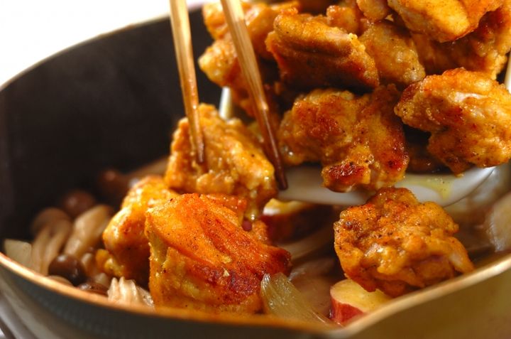 チキンとサツマイモのミルクカレーの作り方3