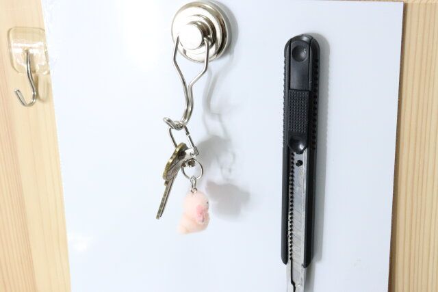 磁石がくっつくスチールタイル（ホワイト） 使用例