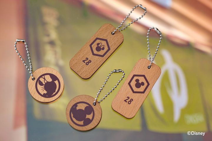 ホテルキー風チャーム（ウッド）