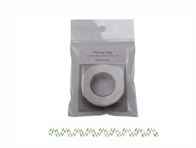 ダイソー カビ汚れ防止マスキングテープ（ラインリーフ）