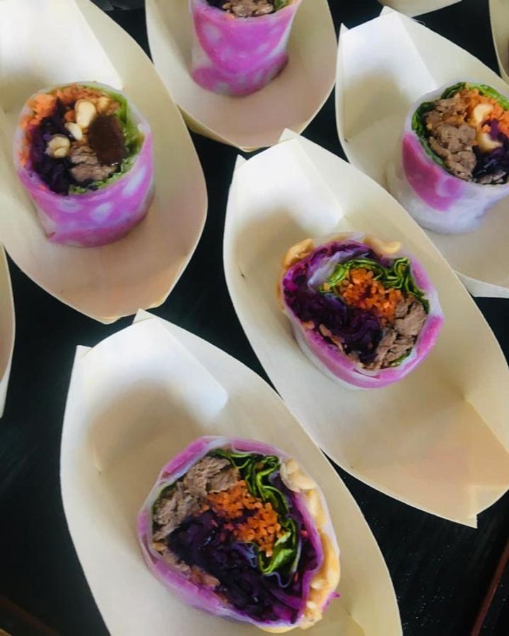 生春巻きのいなり寿司風