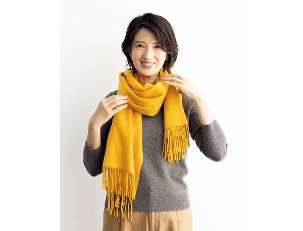 軽くひと巻きして、顔まわりを整えて完成