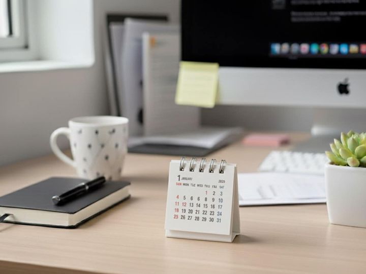 セリア「ミニミニ卓上カレンダー 2026年」JANコード：4964549063284