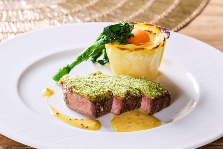 宮﨑和牛の香草パン粉焼き