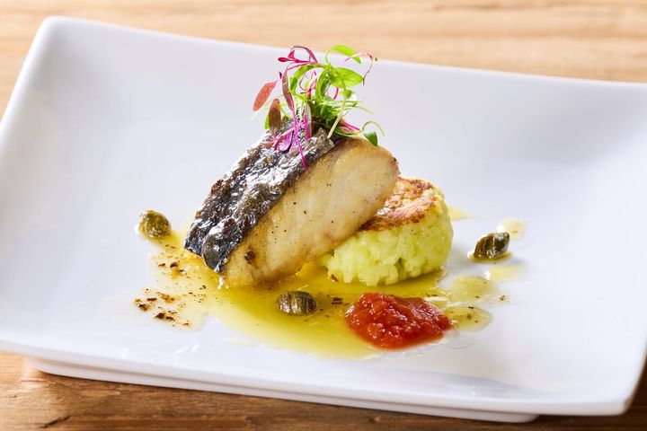 九州産サワラのポワレリゾット添え