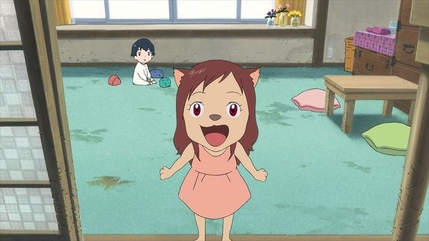 「人間か、おおかみか」という生き方の選択に対面するこどもたち(『おおかみこどもの雨と雪』) [c]2012 「おおかみこどもの雨と雪」製作委員会