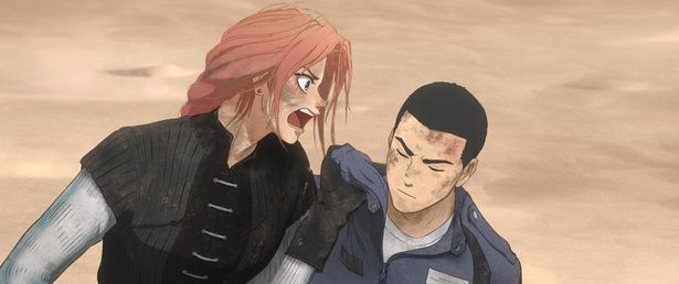 復讐に燃えるスカーレットと心優しい看護師の青年、聖は対照的のような存在(『果てしなきスカーレット』) [c]2025 スタジオ地図