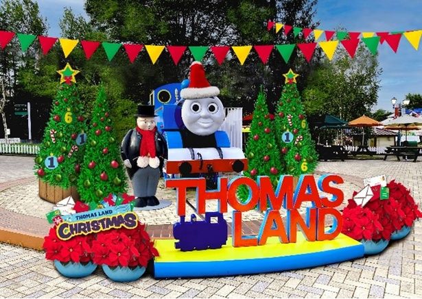 園内のトーマスもクリスマス仕様に！